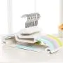 Iddefee Clothes Hanger Pack of 20 Plastic Hangers Durable Clothes Hangers with Non-Slip Pads Space Saving Easy Slide Organizer for Bedroom Closet Pants Hangers (Color : Random, Size : 4121.5cm)