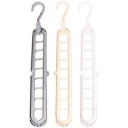 WENWING Hangers Space Saving Closet Space Saver Magic Hangers 3D Space Saving Magic Clothes Hanger with Hook Cabinet Organizer 360 Rotation Closet Clothes Organizer