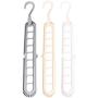 Milue 3D Space Saving Magic Clothes Hanger With Hook Cabinet Organizer 360 Rotation