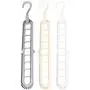 MEIYIN 3D Space Saving Magic Clothes Hanger with Hook Cabinet Organizer 360 Rotation