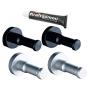 NUOBESTY 4pcs Wall Mounted Hook Aluminum Punch Free Adhesive Towel Coat Cloth Hat Hook Rack Key Hanger with 6ml Glue for Kitchen Bathroom