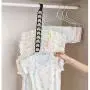HJYPYJ Magic Hanger,Multifunction Non-Slip Hangers,Space-Saving Hanger Organizer Strong Bearing Capacity/Black / 30x4.3x5cm
