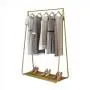 LINGYAN Metal Clothing Display Rack Hanger, Clothing Store Window Vertical Combination Frame, Bedroom Clothes Storage Rack, Shopping mall Store Shelves, Dressing Room Coat Rack (Gold) LINGYAN Metal Clothing Display Rack Hanger, Clothing Store Window Vertical Combination Frame, Bedroom Clothes Storage Rack, Shopping mall Store Shelves, Dressing Room Coat Rack (Gold)