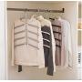 5pcs Random Color Multilayer Fish Bone Shape Stainless Steel Clothing Storage Racks Clothes Hanger Storage Holder Wardrobe Laundry Drying Rack