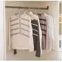 5pcs Random Color Multilayer Fish Bone Shape Stainless Steel Clothing Storage Racks Clothes Hanger Storage Holder Wardrobe Laundry Drying Rack