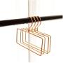 5PC Random Style Nordic Style Rose Gold Iron Round Square Shape Hangers Wall Hook Storage Rack Home Organizer Decor Tool for Clothes Tie Decoration