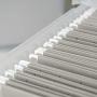 IRIS Split-Lid Letter Size File Box, 5 Pack, Large, Clear