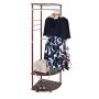 Multifunctional Coat Rack Fashion Creative Durable Sturdy Hanger Floor Indoor Clothes Rack, Shipped from The US (Wine, 68.5 x 17.7 x 17.7 inches)