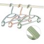 New Kids Clothes Hangers 10Pcs Random Color Outdoor Clothes Drying Rack Children Non-Slip Plastic Baby Trousers Rack Garment Coat Hangers