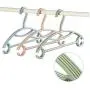 New Kids Clothes Hangers 10Pcs Random Color Outdoor Clothes Drying Rack Children Non-Slip Plastic Baby Trousers Rack Garment Coat Hangers