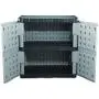 Rubbermaid Double-Door Storage Cabinet, 18" D x 36" W x 37" H, Gray/Black, FG708500MICHR Rubbermaid Double-Door Storage Cabinet, 18" D x 36" W x 37" H, Gray/Black, FG708500MICHR