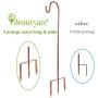 Beautyard 2 Pack Shepherds Hook Outdoor Heavy Duty for Hanging Plant Baskets, Hummingbird Feeders Hanging Solar Lights, Lanterns, Flower Pots, Wedding Decor (32 Inches, Bronze)