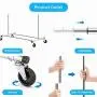 Simple Trending Clothing Garment Rack with Wheels, Extendable & Collapsible, Capacity 150 lbs, Chrome Simple Trending Clothing Garment Rack with Wheels, Extendable & Collapsible, Capacity 150 lbs, Chrome