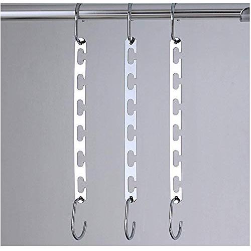 5pcs 6 Hole Shirts Clothes Hanger Holders Multifuction Save Space Non-Slip Clothing Organizer Practical Racks Hangers for Clothes