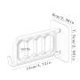HJYPYJ Magic Hanger,180?? Rotate Magical Hangers,Easy Storage PVC Trouser Hangers,Space-Saving Organizer Hangers, Strong Bearing Capacity/Gray / 10 pcs