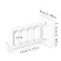 HJYPYJ Magic Hanger,180?? Rotate Magical Hangers,Easy Storage PVC Trouser Hangers,Space-Saving Organizer Hangers, Strong Bearing Capacity/Gray / 10 pcs HJYPYJ Magic Hanger,180?? Rotate Magical Hangers,Easy Storage PVC Trouser Hangers,Space-Saving Organizer Hangers, Strong Bearing Capacity/Gray / 10 pcs
