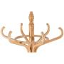 Free Standing Clothes Hangers 12 Hook Hat Coat Jacket Bag Rack with Umbrella Stand Wood Oak Wood