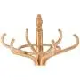 Free Standing Clothes Hangers 12 Hook Hat Coat Jacket Bag Rack with Umbrella Stand Wood Oak Wood