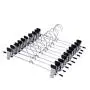 10PCS Clothes Hangers Stainelss Steel Rubber Grip Coat Hangers Skirt Hangers Pants Hangers for House Organizer