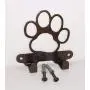 Dog Leash Hook Hanger. Dog Paw. Copper Vein Color. Made in USA. Solid Steel. Screws Included.