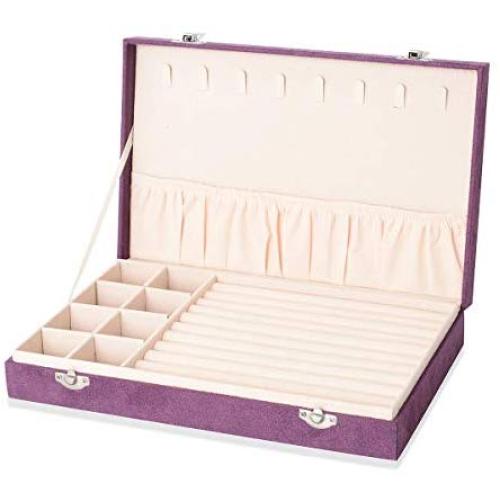 Shop LC Delivering Joy Purple Velvet Trinket Jewelry Organizer Boxes Storage with Scratch and Anti Tarnish Protection Lining Shop LC Delivering Joy Purple Velvet Trinket Jewelry Organizer Boxes Storage with Scratch and Anti Tarnish Protection Lining