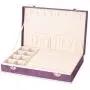 Shop LC Delivering Joy Purple Velvet Trinket Jewelry Organizer Boxes Storage with Scratch and Anti Tarnish Protection Lining