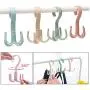 10PC Random Color Handbag Bag Holder Space Saving Hanger Cabinets Clothes Rack 360 Degree Rotation Shoes Belt Scarf Hanging Rack Decoration 10PC Random Color Handbag Bag Holder Space Saving Hanger Cabinets Clothes Rack 360 Degree Rotation Shoes Belt Scarf Hanging Rack Decoration