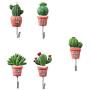 Chiloskit 5pcs 4" Stainless Steel Scculent Plants Hook Creative Cactus Kitchen Wall Door Hanger Sundries Cute Hooks Clothes Hangers Chiloskit 5pcs 4" Stainless Steel Scculent Plants Hook Creative Cactus Kitchen Wall Door Hanger Sundries Cute Hooks Clothes Hangers
