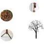 DPPAN Coat Racks Free-Standing Solid Wood, Tree Entryway Coat Rack Stand 8 Hooks, Coat Hanger Holder for Clothes Hats Scarves,#2