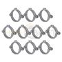 Highcraft HSH-G34-10 Hinged Split Ring Pipe Hanger Galvanized Iron, 3/4 in. 10 Pack, Chrome