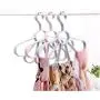5 Ring Hole Tie Belt Clothes Hanger Necktie Scarf Holder Storage Rack Closet Organizer Space Saving Holder 5pcs Random Color 5 Ring Hole Tie Belt Clothes Hanger Necktie Scarf Holder Storage Rack Closet Organizer Space Saving Holder 5pcs Random Color