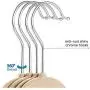 DNJKSA 360 Swivel Hanger Hook Velvet Hangers Nonslip Clothes Hangers Ultra Thin Clothes Racks 28cm Kids Children Coat Organizer(5 Pieces/Lot)(Random Color) DNJKSA 360 Swivel Hanger Hook Velvet Hangers Nonslip Clothes Hangers Ultra Thin Clothes Racks 28cm Kids Children Coat Organizer(5 Pieces/Lot)(Random Color)