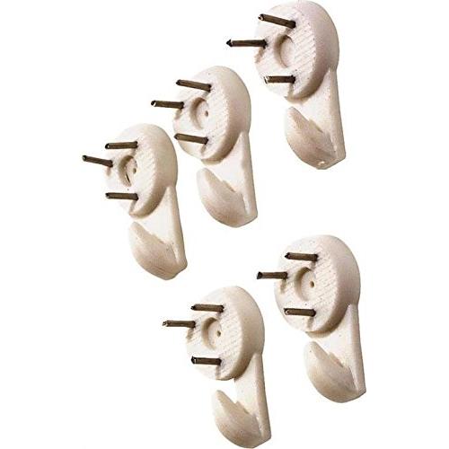 Rocky Mountain Goods Picture Hangers for Brick, Concrete and Cinder Block - 5 Count - Easy installation into hardest of walls - Extra strength pins / plastic - Leaves minimal mark - Holds heavy items