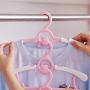 JXSHQS 5Pc10Pc Cartoon Childrens Hanger Anti-Slip Plastic Clothe Rack Retractable Baby Special Hangers Mickey & Minnie Kid Clothes Rack Clothes Hanger (Color : 2)