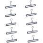 JHHSYU Space Saving Hangers (Pack of 10) Durable Plastic Magic Hangers Organizer, Wrinkle-Free Clothes, 3 Times More Space Saving in Closet - Grey