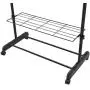 Safstar Adjustable Single Rod Garment Rack Rolling Hanging Rail Clothes Hanger Stand with Shoe Shelf Safstar Adjustable Single Rod Garment Rack Rolling Hanging Rail Clothes Hanger Stand with Shoe Shelf