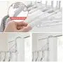 2pcs Travel Folding Clothes Hanger 360 Rotating Space Saving Stretchable Hanger Organizer Rack