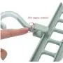 10pcs Random Color Multi-Port Support Circle Clothes Hanger Clothes Drying Rack Multifunction Plastic Scarf Clothes Hangers Hangers Storage Racks