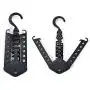 Studyset Folding Clothes Hanger Space Saving Dual Hanger with Hook Wardrobe Closet Organizer Rack