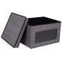 Internets Best Storage Boxes with Window | Durable Storage Bin Basket Containers with Lids and Handles | Clothes Nursery Toys Organizer | Grey Internets Best Storage Boxes with Window | Durable Storage Bin Basket Containers with Lids and Handles | Clothes Nursery Toys Organizer | Grey