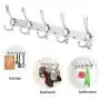 Syrace Wall Mount Coat Hook Chrome Finish Coat Robe Hat Clothes Hanger Towel Rack, Can Also Use As Nail-Free Utensil Coat Hooks 2 Pack Syrace Wall Mount Coat Hook Chrome Finish Coat Robe Hat Clothes Hanger Towel Rack, Can Also Use As Nail-Free Utensil Coat Hooks 2 Pack