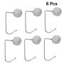 LIOOBO 6pcs Portable Handbag Hanger Table Bar Purse Instant Swivel Top Hooks Christmas Stocking Hooks for Table Desk