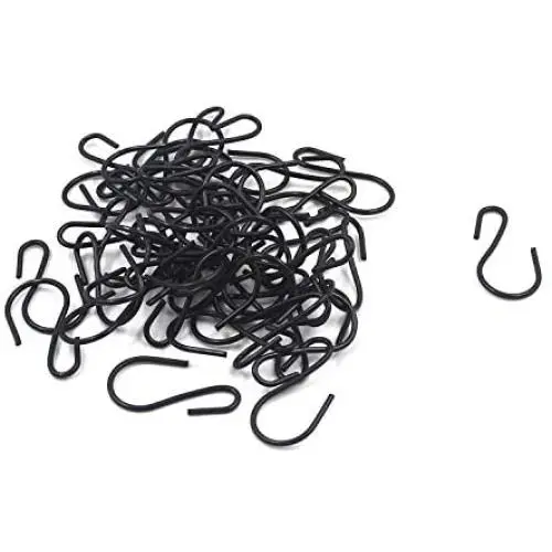 Tulead Iron Hooks Hanger 26x15mm/1''x0.6'' Mini S Hooks Pack of 40 for Hanging Pot,Plants,Jewelry Tulead Iron Hooks Hanger 26x15mm/1''x0.6'' Mini S Hooks Pack of 40 for Hanging Pot,Plants,Jewelry