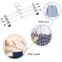 GOODUSCN Pant Hangers,14 inches Skirt Hanger Pants Hanger with Clips Metal Pant Hangers Space Saving for Pants Skirts Clothes (30Pack) (Renewed) GOODUSCN Pant Hangers,14 inches Skirt Hanger Pants Hanger with Clips Metal Pant Hangers Space Saving for Pants Skirts Clothes (30Pack) (Renewed)