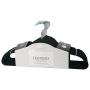 Simplify Hangers/Plastic/Velvet Covering with Zinc Hooks for Clothes - Black - Pack of 25 - 9"x 17.70" x 0.16" Simplify Hangers/Plastic/Velvet Covering with Zinc Hooks for Clothes - Black - Pack of 25 - 9"x 17.70" x 0.16"