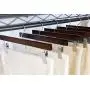 JS HANGER Premium Wooden Pant Skirt Hangers with 2-Adjustable Clips, Walnut Finish, 10-Pack JS HANGER Premium Wooden Pant Skirt Hangers with 2-Adjustable Clips, Walnut Finish, 10-Pack