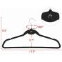 10Pcs Non Slip Velvet Suit Clothes Hangers Wardrobe Home Organizer