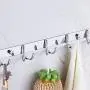 shengyuze Hooks & Hangers Stainless Steel Wall Mounted Double-Hook Coat Clothes Hat Hanger Organizer Rack for Home - 3# shengyuze Hooks & Hangers Stainless Steel Wall Mounted Double-Hook Coat Clothes Hat Hanger Organizer Rack for Home - 3#