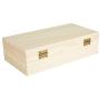 Mind Reader ESSOIL32-BRN Essential Oil Wooden Storage Boxes Organizer, Protector, Holds 32 Bottles, Case Box, Brown