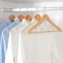 YOYOHOT 1/5/10 PC Solid Wood Hanger Hanger World Natural Wooden Clothes Suit Hangers Non Slip Trouser Bar